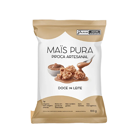 PIPOCA DOCE DE LEITE 100G MAIS PURA