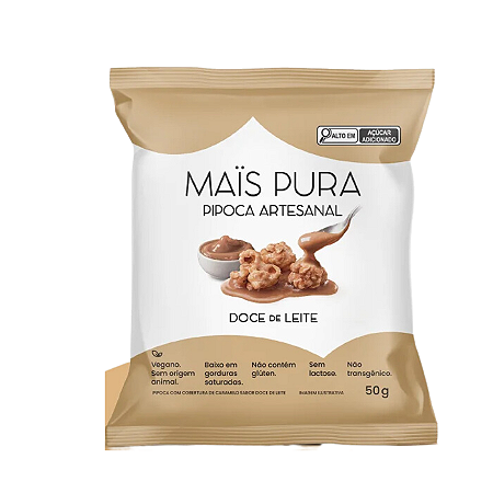 PIPOCA DOCE DE LEITE 50G MAIS PURA