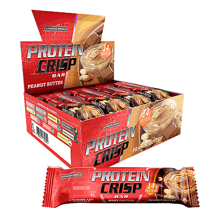 BARRA PROTEIN CRISP PEANUT BUTTER  12 X 45G INTEGRALMEDICA