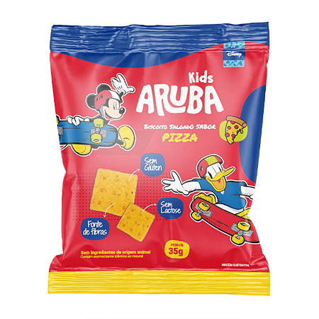 BISCOITO KIDS SALGADO MICKEY PIZZA 35G ARUBA