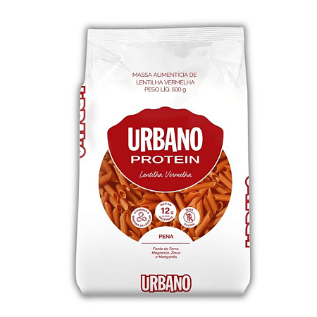 MASSA ARROZ LENTILHA VERMELHA PENA 500G URBANO