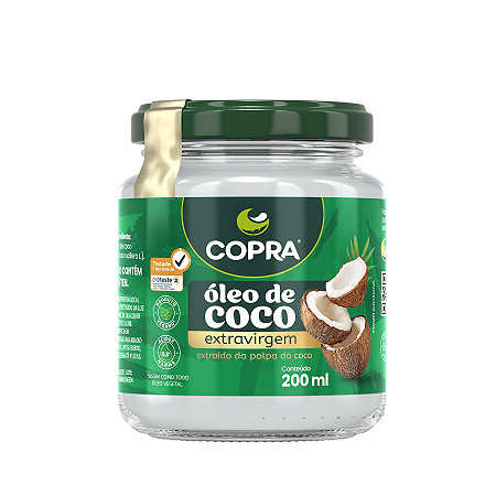 OLEO DE COCO EXTRA VIRGEM 200ML COPRA