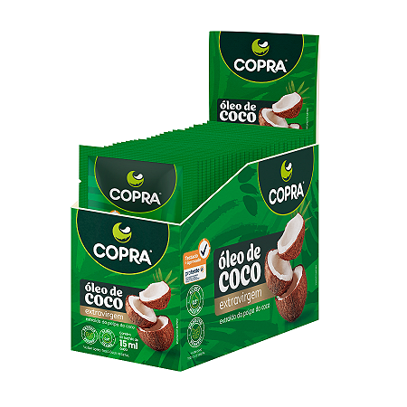 OLEO DE COCO EXTRAVIRGEM SACHE 40X15ML COPRA