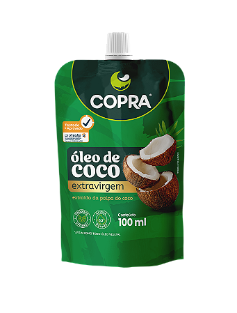 OLEO DE COCO EXTRA VIRGEM POUCH 100ML COPRA