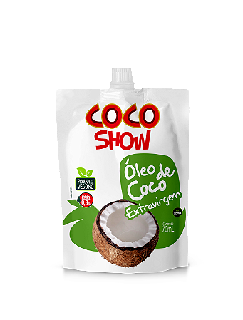 OLEO DE COCO EXTRA VIRGEM POUCH 70ML COCO SHOW