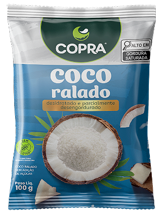 COCO RALADO SEM ACUCAR 100G COPRA