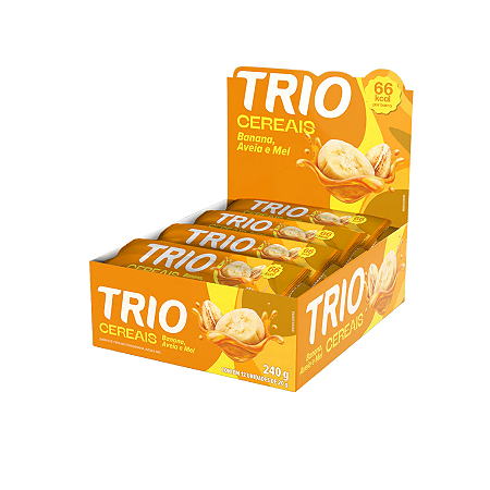 BARRA CEREAL BANANA AVEIA E MEL 12 X 20G TRIO