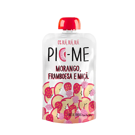 PAPINHA MORANGO FRAMBOESA E MACA 100G PIC ME