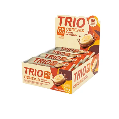 BARRA CEREAL BANANA CHOCOLATE ZERO 12 X 18G TRIO