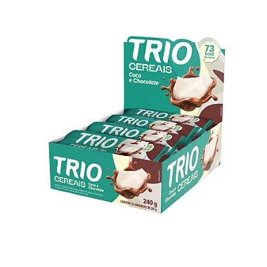 BARRA CEREAL COCO CHOCOLATE 12 X 20G TRIO
