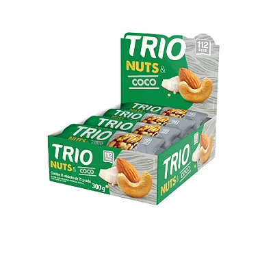BARRA NUTS COCO 12 X 25G TRIO