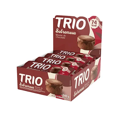 BARRA SOBREMESA MOUSSE DE CHOCOLATE 12 X 20G TRIO