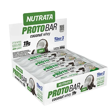 BARRA PROTOBAR COCONUT WHEY 9 X 70G NUTRATA