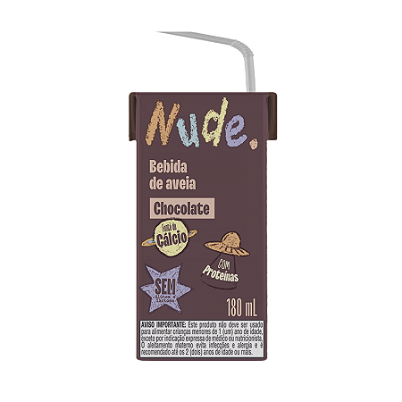 BEBIDA DE AVEIA KIDS CHOCOLATE 180ML NUDE