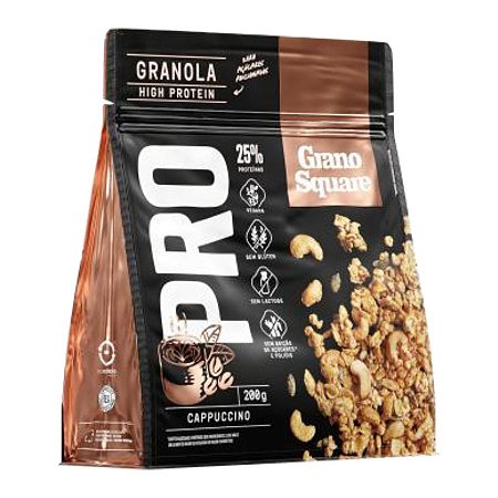 GRANOLA PROTEICA CAPPUCCINO 200G GRANO SQUARE