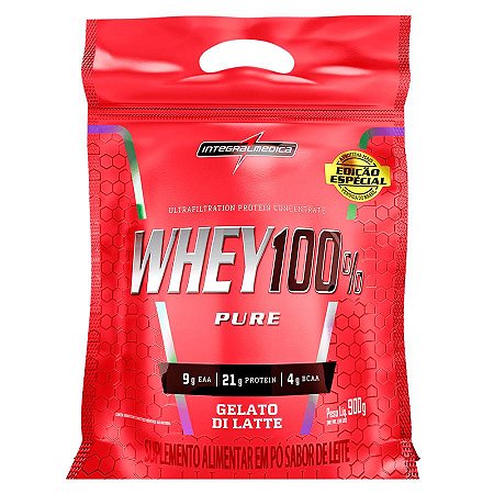WHEY 100% PURE GELATO DI LATTE POUCH 900G INTEGRALMEDICA