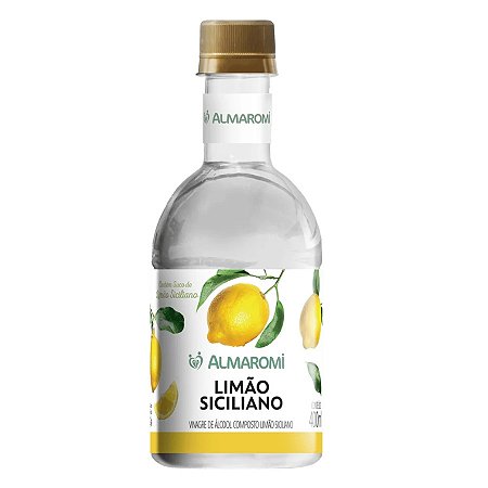 VINAGRE ALCOOL COMPOSTO LIMAO SICILIANO 400ML ALMAROMI