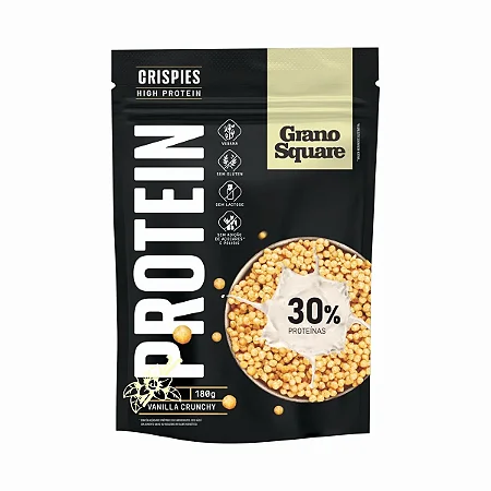 CEREAL PROTEICO CRISPIES BAUNILHA 180G GRANO SQUARE
