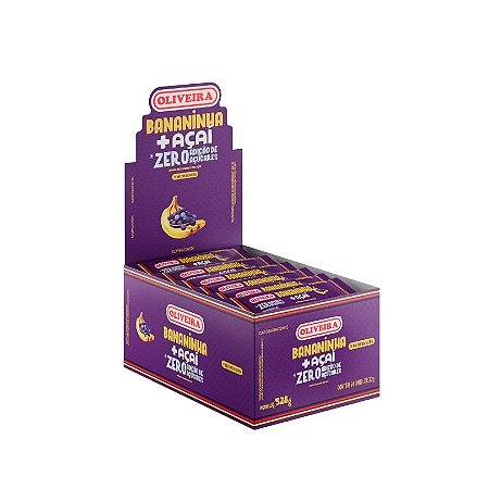 BANANINHA ZERO COM ACAI 24 X 22G OLIVEIRA