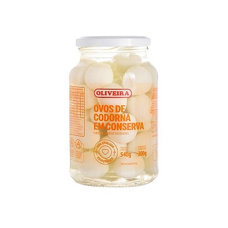 CONSERVA OVOS DE CODORNA 300G OLIVEIRA