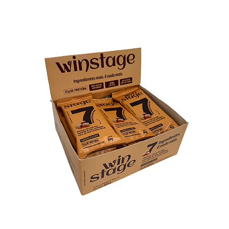 BARRA DE PROTEINA CARAMELO E COCO 12 X 54G WINSTAGE