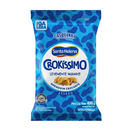 CROKISSIMO AMENDOIM LEVEMENTE SALGADO 400G SANTA HELENA