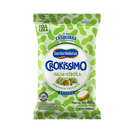 CROKISSIMO AMENDOIM SALSA E CEBOLA 400G SANTA HELENA