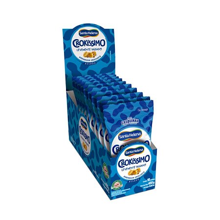CROKISSIMO AMENDOIM LEVEMENTE SALGADO 10 X 45G SANTA HELENA