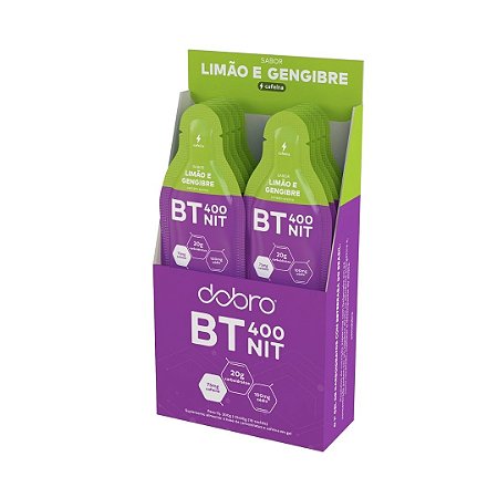 BT NITRATO GEL LIMAO E GENGIBRE COM CAFEINA 10 X 30G DOBRO