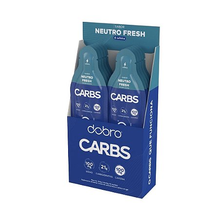 CARBS GEL NEUTRO FRESH COM CAFEINA 10 X 30G DOBRO