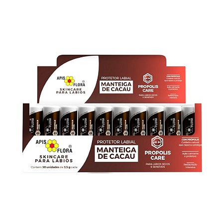 MANTEIGA DE CACAU PROPOLIS CARE 50 X 3,5G APIS FLORA