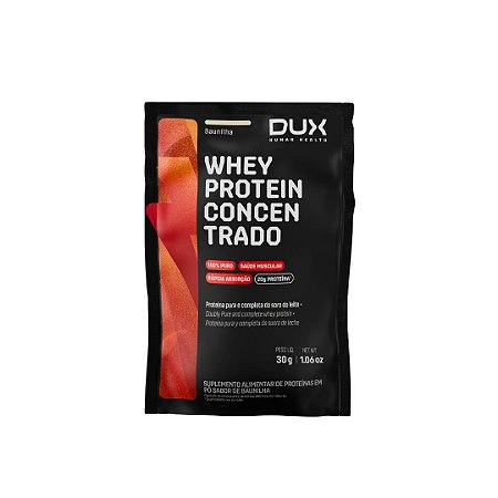 SACHE WHEY PROTEIN CONCENTRADO BAUNILHA 10 X 30G DUX