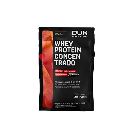 SACHE WHEY PROTEIN CONCENTRADO CHOCOLATE 10 X 30G DUX