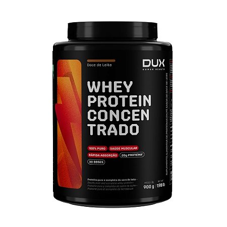 WHEY PROTEIN CONCENTRADO DOCE DE LEITE POTE 900G DUX