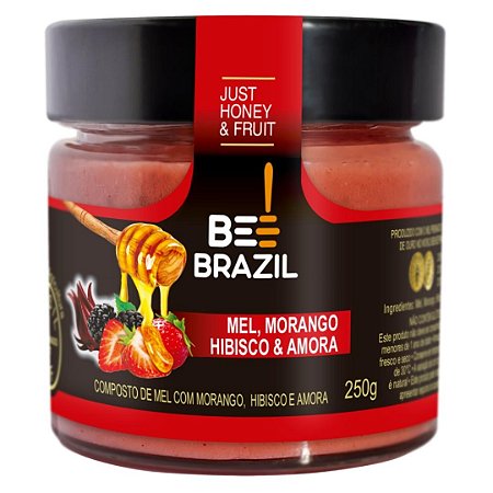 MEL COM MORANGO E AMORA 250G BEE BRAZIL