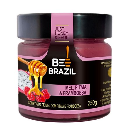 MEL COM PITAIA E FRAMBOESA 250G BEE BRAZIL