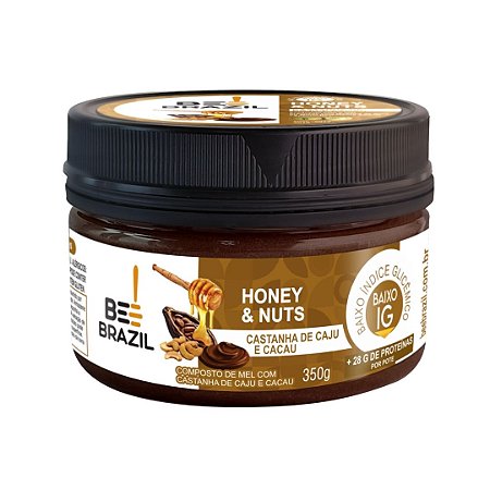 MEL COM CASTANHA DE CAJU E CACAU 330G BEE BRAZIL