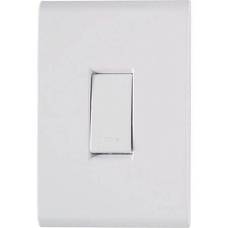 CONJUNTO 4X2 COM 1 INTERRUPTOR SIMPLES TRAMONTINA LIZ BR 57170/201