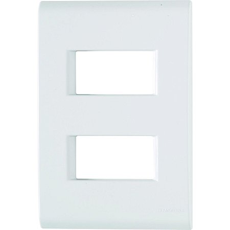 PLACA 2 POSTOS AFASTADOS 4X2 TRAMONTINA LIZ BR 57106/006