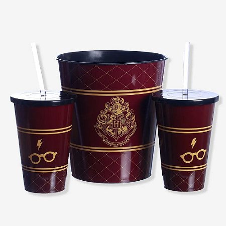 KIT ALMOFADA+MANTA HARRY POTTER - ClauMixx Presentes Criativos