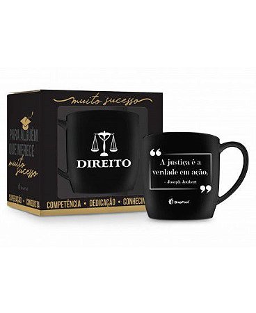 CANECA PORCELANA URBAN 360ML CURSOS - DIREITO