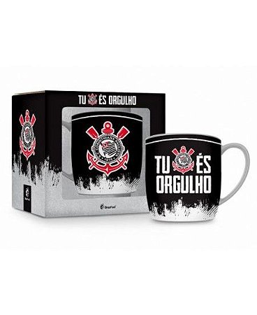 CANECA PORCELANA URBAN 360ML TIMES - CORINTHIANS