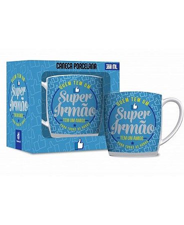 CANECA PORCELANA URBAN 360ML FAMILIA - IRMAO