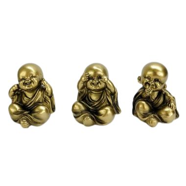 Trio de Buda Dourado