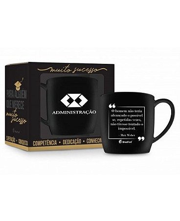 CANECA PORCELANA URBAN 360ML CURSOS - ADMINISTRAÇÃO