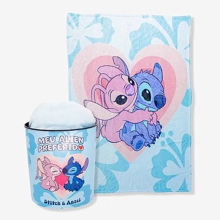 KIT MANTA + BALDE STITCH NAMORADOS – DISNEY