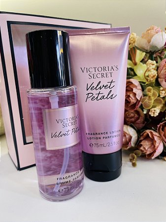 MINI KIT BODY SPLASH + CREME VICTORIA'S SECRET -  VELVET PETALS