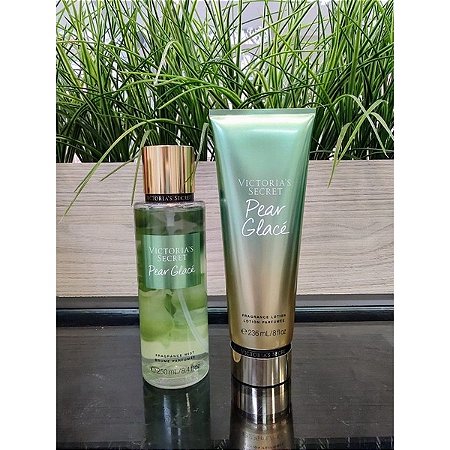 KIT BODY SPLASH + CREME VICTORIA'S SECRET - PEAR GLACE - ClauMixx