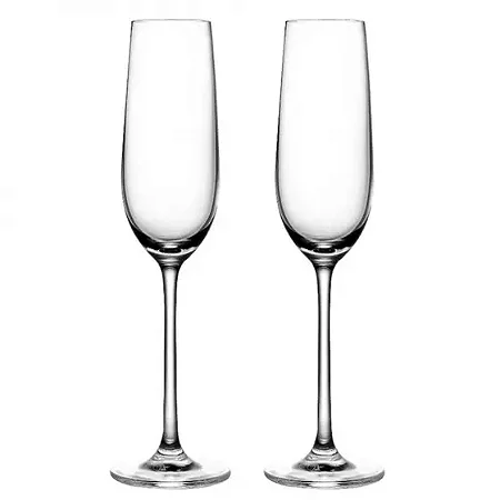 JOGO C 2 TAÇAS BEATRIZ PARA  CHAMPANHE  250ML CRISTAL -FRACALANZA