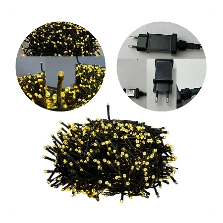 PISCA NATAL LED  STROBO 20 METROS 900 LEDS CORDÃO  PROVA D"AGUA